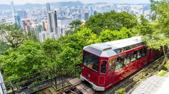 ビクトリアピーク＿ピークトラム